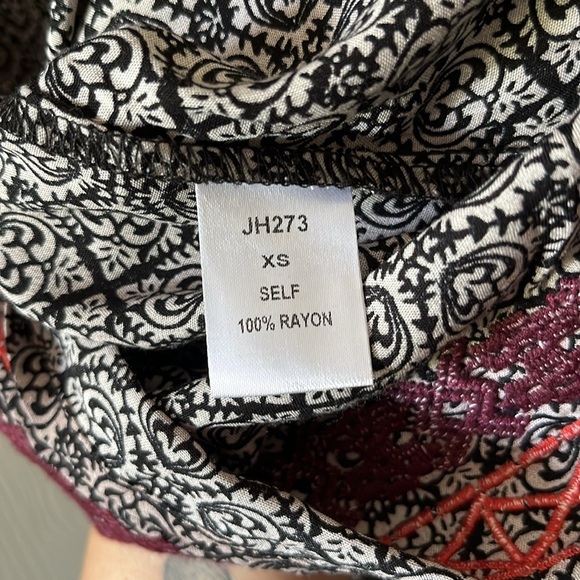 THML Black and Red Geometric Mini Dress - Picture 8 of 8